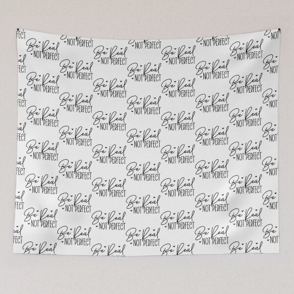 Item preview, Be Real Not Perfect - Motivational Quotes Retro Vintage Aesthetic Cute Inspiration Positivity Gift designed and sold by FuzionRaptor.