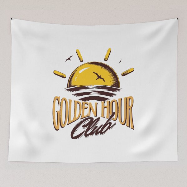 Item preview, Golden Hour Club Aesthetic Sun Chaser Daily Affirmation Sunset Art designed and sold by illeN-Art-World.