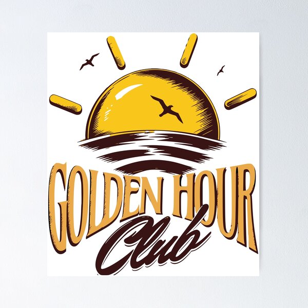 Item preview, Golden Hour Club Aesthetic Sun Chaser Daily Affirmation Sunset Art designed and sold by illeN-Art-World.