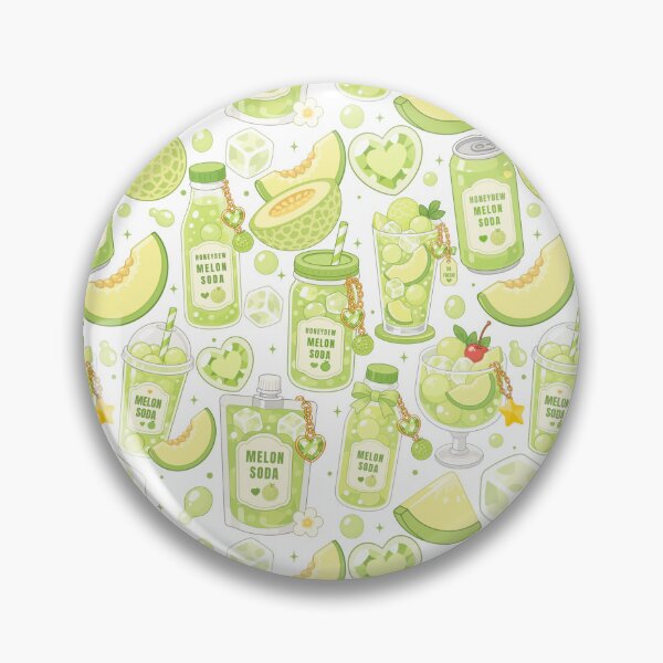 Item preview, Cute Melon Soda drink Seamless  designed and sold by KJackArtwork.