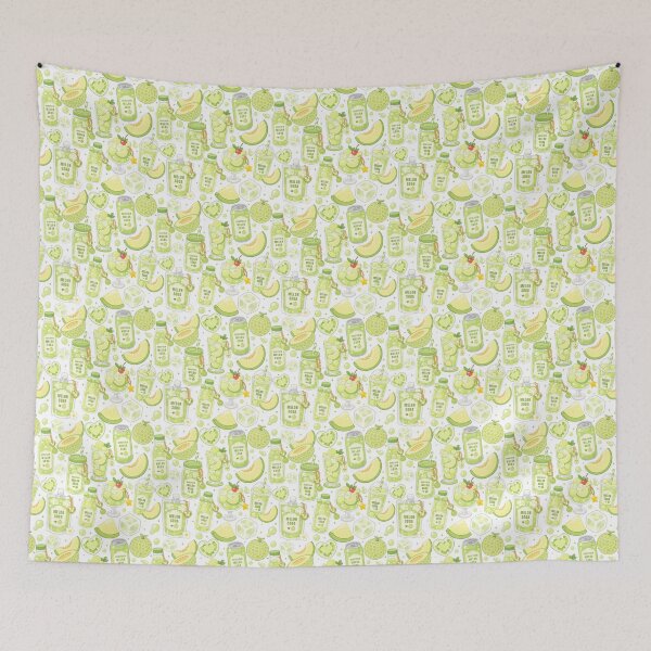 Item preview, Cute Melon Soda drink Seamless  designed and sold by KJackArtwork.