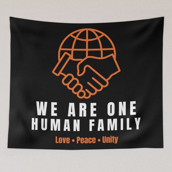 Item preview, We Are One Human Family Design designed and sold by Hayir Design.