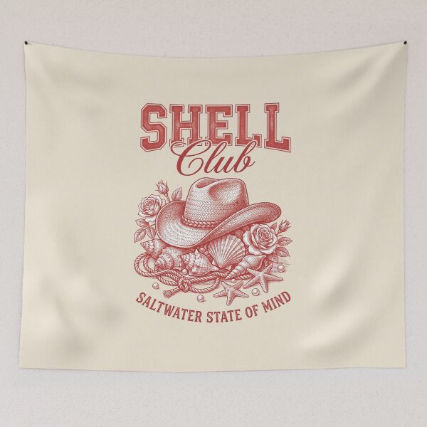 Item preview, Shell Club – Coastal Cowgirl Cowboy Hat Design designed and sold by Sea Gem.