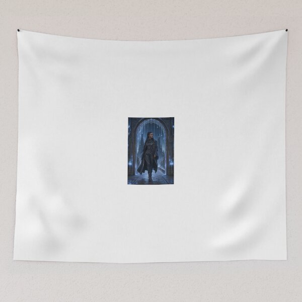 Item preview, Woman in dark robes under stone archway designed and sold by CathryneDelamort.