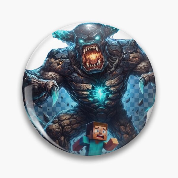 Item preview, Enraged Warden Chasing Player Gaming Mashup Art designed and sold by Pandora´s Box.
