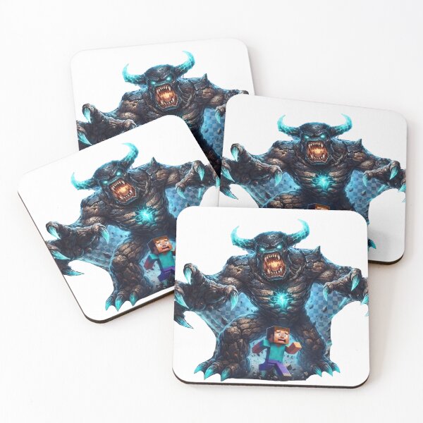 Item preview, Enraged Warden Chasing Player Gaming Mashup Art designed and sold by Pandora´s Box.