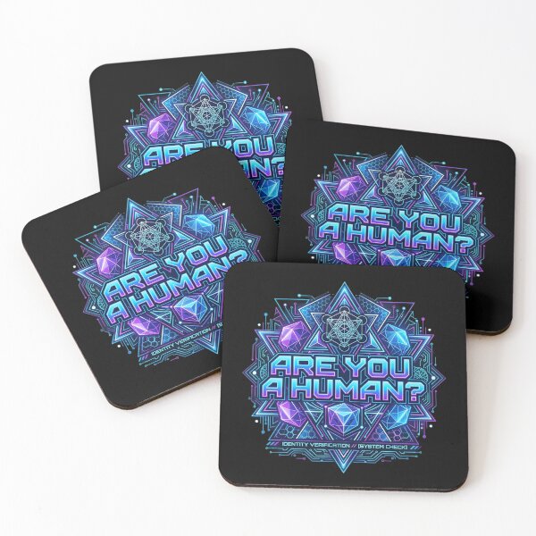 Item preview, Are You A Human? Cyberpunk Verification designed and sold by Bhaskar Digital Art.