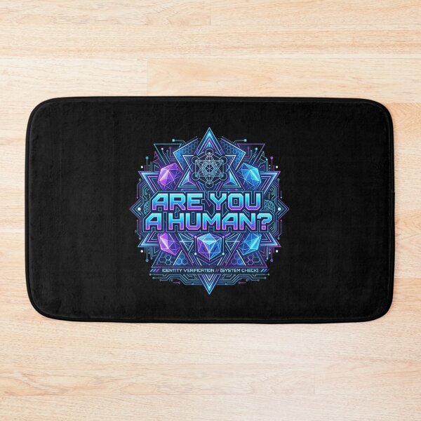 Item preview, Are You A Human? Cyberpunk Verification designed and sold by Bhaskar Digital Art.