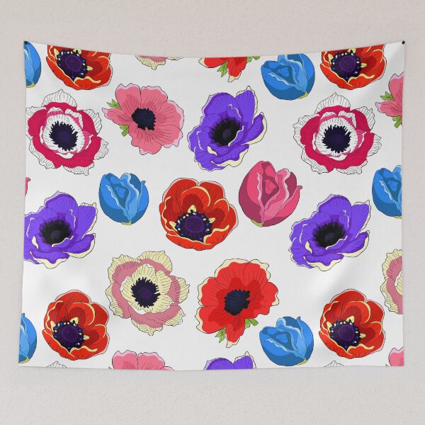 Item preview, Elegant Japanese Anemone Flower Bloom Art designed and sold by OrPolly.