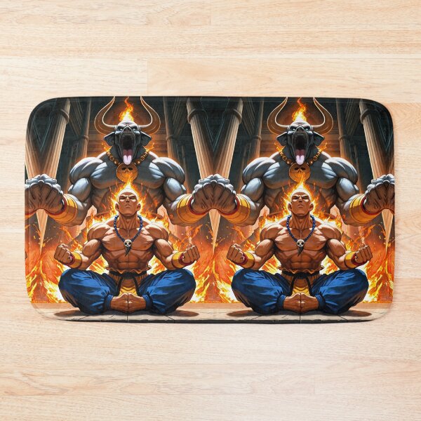 Item preview, Manga - Warrior Meditating in Demon's Arms, Esoteric Shonen Illustration designed and sold by Zone--Gaming.