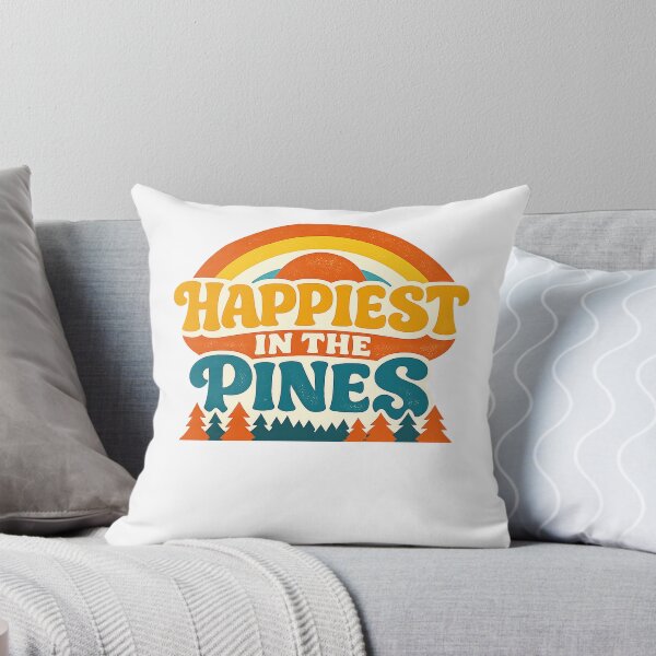 Item preview, Happiest in the Pines Retro Camping Sunset designed and sold by eignvalue.