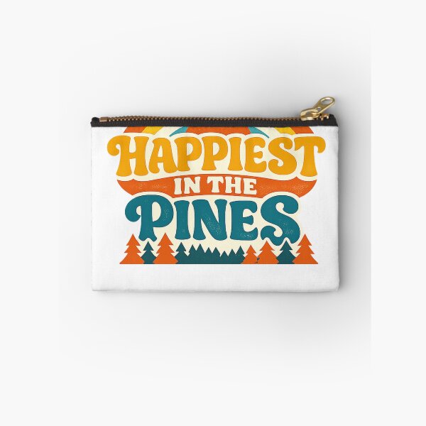 Item preview, Happiest in the Pines Retro Camping Sunset designed and sold by eignvalue.