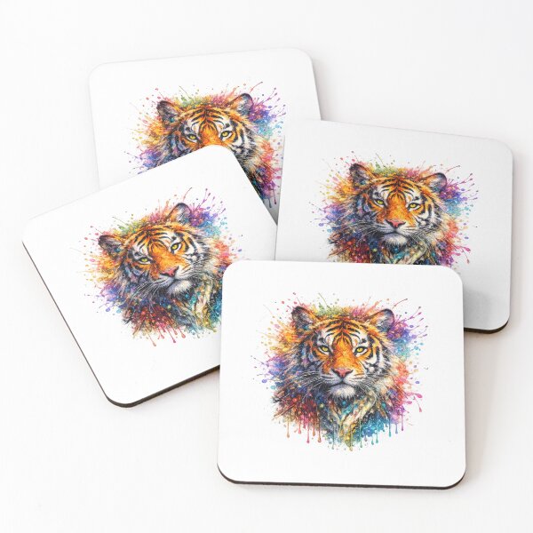 Item preview, Paint Splash Tiger designed and sold by PeterPunkt.