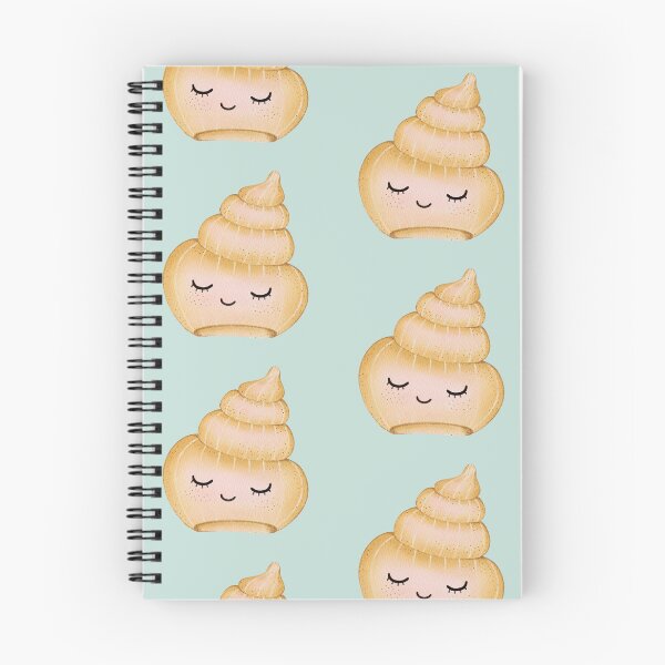Item preview, Cute Sleepy Spiral Seashell Watercolor Sticker | Kawaii Ocean Shell Illustration designed and sold by SaitonG.