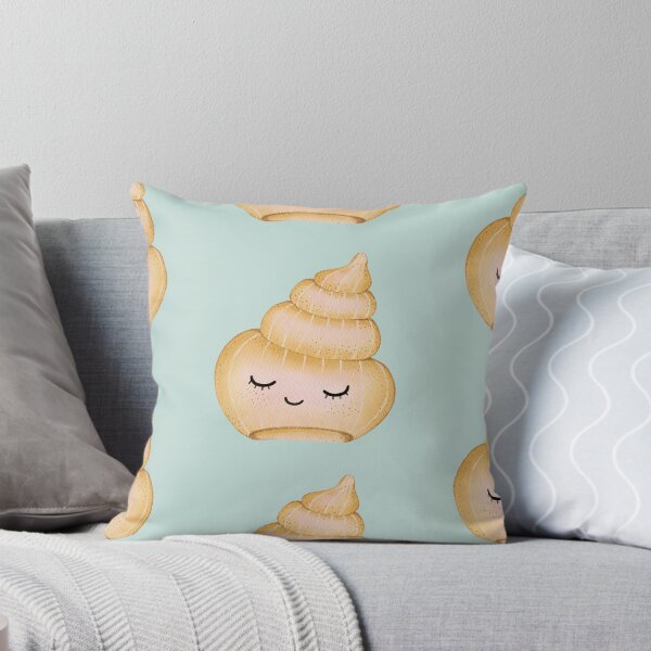 Item preview, Cute Sleepy Spiral Seashell Watercolor Sticker | Kawaii Ocean Shell Illustration designed and sold by SaitonG.