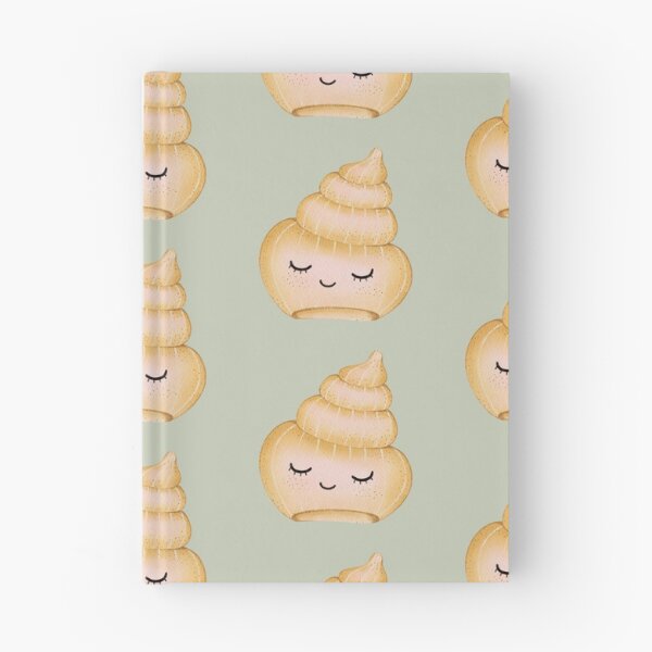 Item preview, Cute Sleepy Spiral Seashell Watercolor Sticker | Kawaii Ocean Shell Illustration designed and sold by SaitonG.