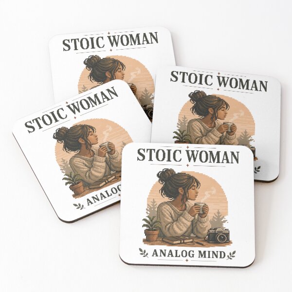 Item preview, Stoic Woman – Analog Mind, Quiet Strength designed and sold by PixelBlob.