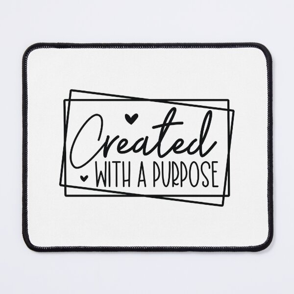 Item preview, Created With A Purpose - Motivational Quotes Retro Vintage Aesthetic Cute Inspiration Gift designed and sold by FuzionRaptor.