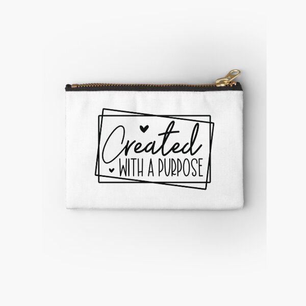 Item preview, Created With A Purpose - Motivational Quotes Retro Vintage Aesthetic Cute Inspiration Gift designed and sold by FuzionRaptor.