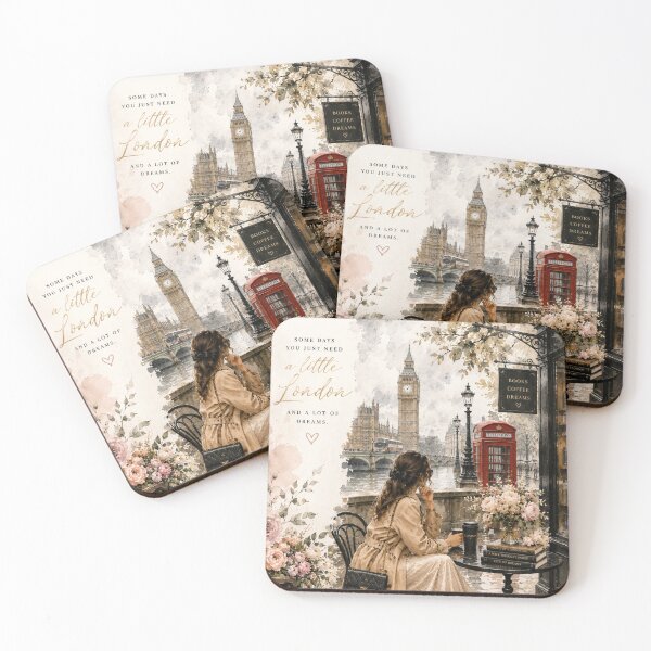 Item preview, LONDON DREAMS – Elegant Watercolor Fashion Illustration designed and sold by Nathalia Montoro.