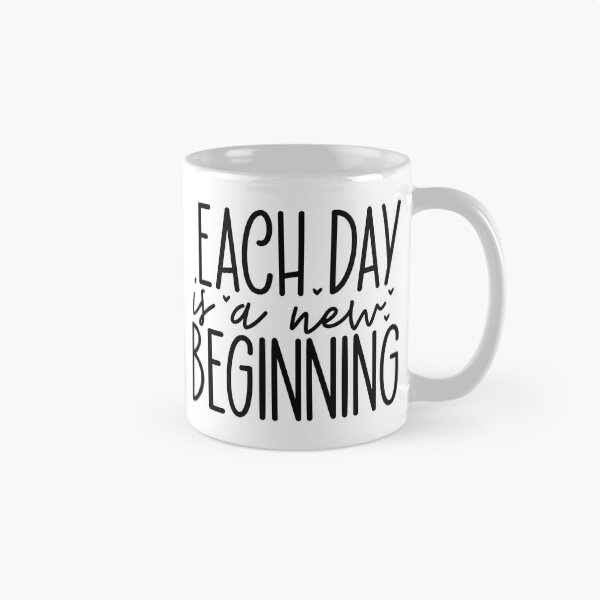 Item preview, Each Day Is A New Beginning - Motivational Quotes Retro Vintage Aesthetic Cute Inspiration Gift designed and sold by FuzionRaptor.