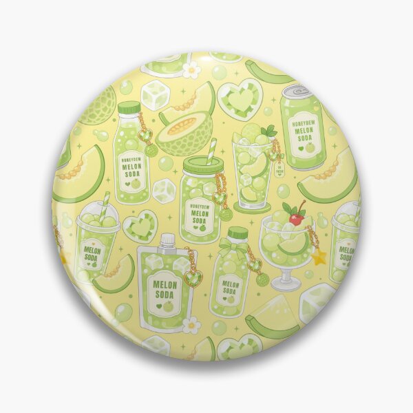 Item preview, Cute Melon Soda drink Seamless  designed and sold by KJackArtwork.