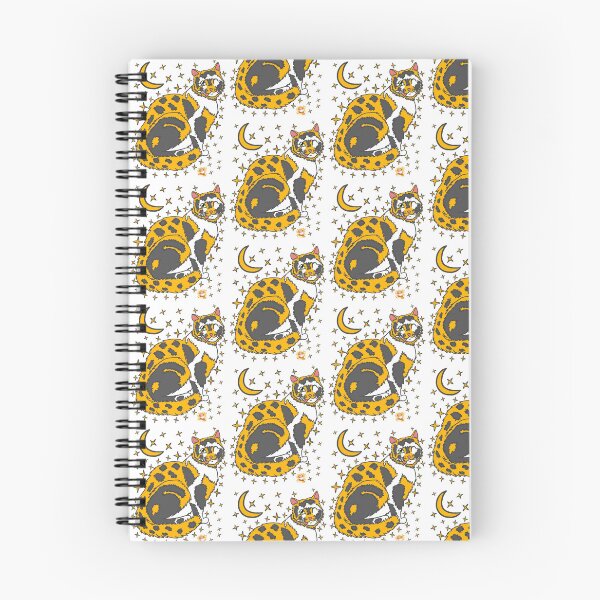 Item preview, Kitty Cat Moon and Stars Pattern designed and sold by Colmeia de Ideias.