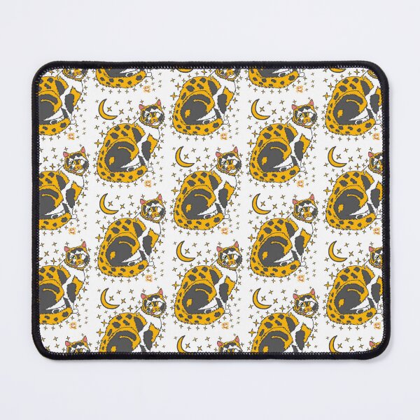 Item preview, Kitty Cat Moon and Stars Pattern designed and sold by Colmeia de Ideias.