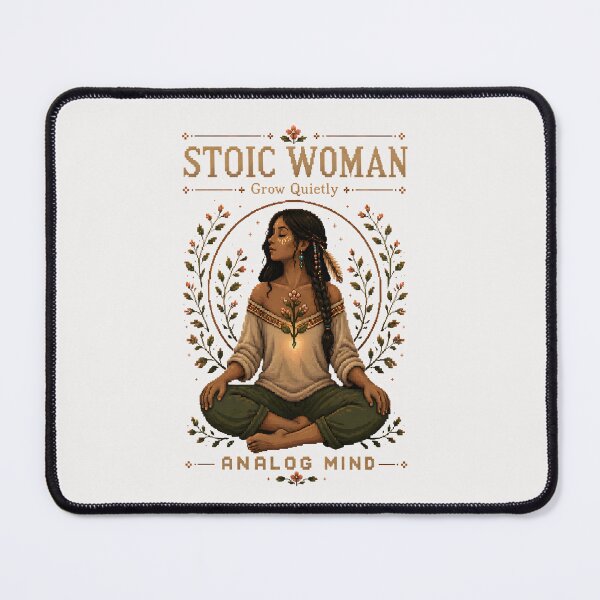Item preview, Stoic Woman – Analog Mind Botanical Pixel Art designed and sold by PixelBlob.