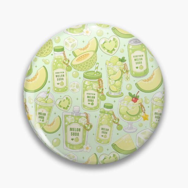 Item preview, Cute Melon Soda drink Seamless  designed and sold by KJackArtwork.