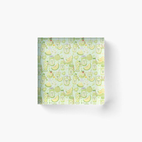 Item preview, Cute Melon Soda drink Seamless  designed and sold by KJackArtwork.