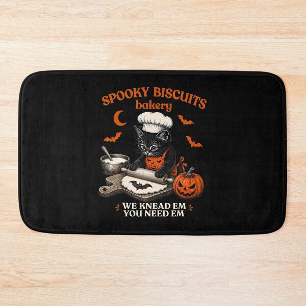 Item preview, Spooky Biscuits Bakery Funny Black Cat Halloween Pumpkin designed and sold by Apparel-Vortex.