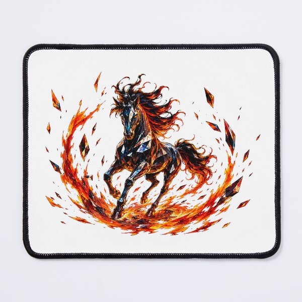 Item preview, Obsidian Flamecrest: The Manga Crystal Stallion designed and sold by BlissBlvdShop.