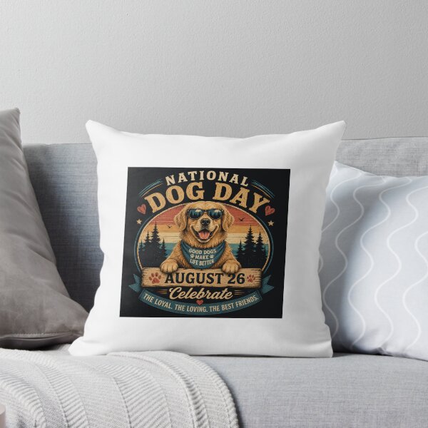 Item preview, National Dog Day August 26 Cute Golden Retriever Design designed and sold by Vivaro.