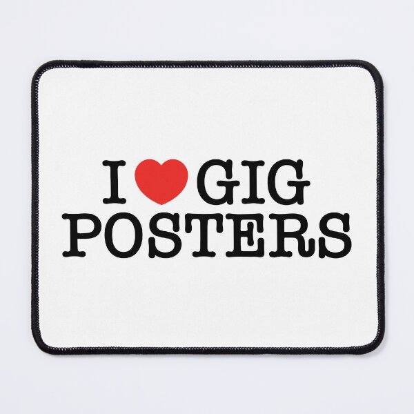 Item preview, I Love Gig Posters designed and sold by Kupiart Design.