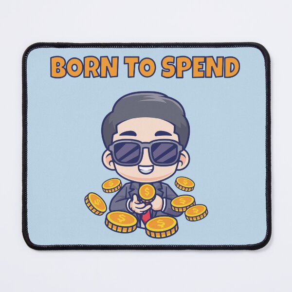 Item preview, Born to Spend Funny Money Lover Cartoon Baby – Cash Lifestyle Humor Design 3 designed and sold by WordPlayStudio.