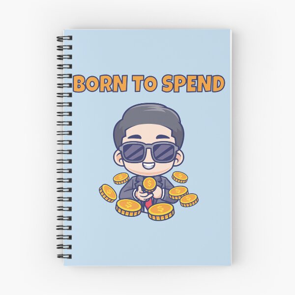 Item preview, Born to Spend Funny Money Lover Cartoon Baby – Cash Lifestyle Humor Design 3 designed and sold by WordPlayStudio.