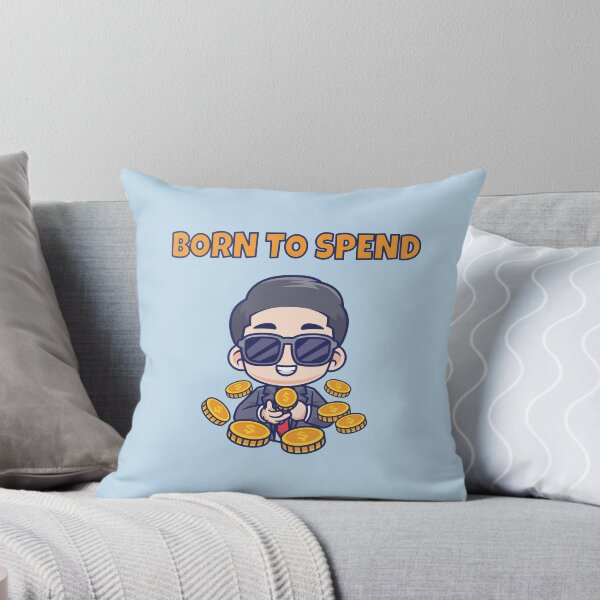 Item preview, Born to Spend Funny Money Lover Cartoon Baby – Cash Lifestyle Humor Design 3 designed and sold by WordPlayStudio.