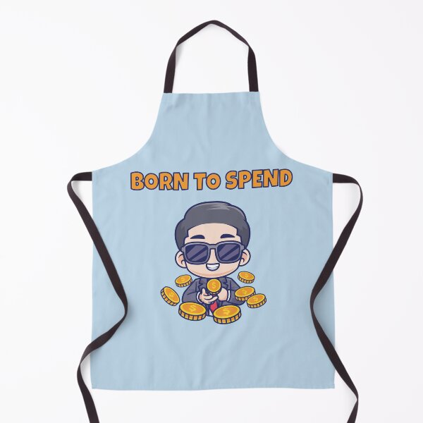 Item preview, Born to Spend Funny Money Lover Cartoon Baby – Cash Lifestyle Humor Design 3 designed and sold by WordPlayStudio.