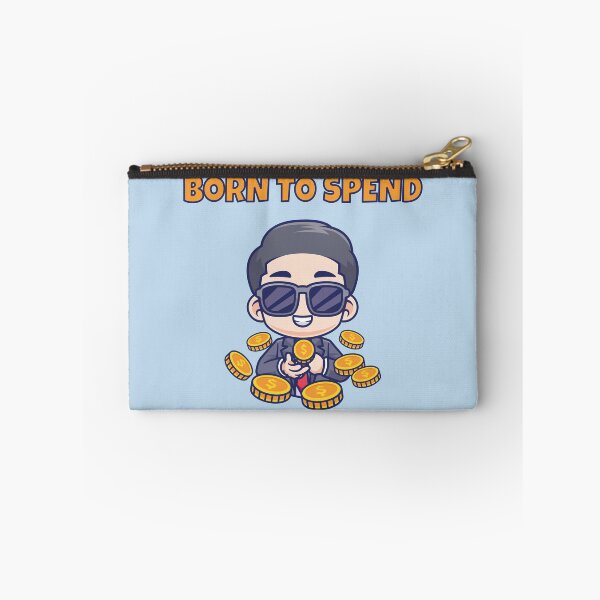 Item preview, Born to Spend Funny Money Lover Cartoon Baby – Cash Lifestyle Humor Design 3 designed and sold by WordPlayStudio.