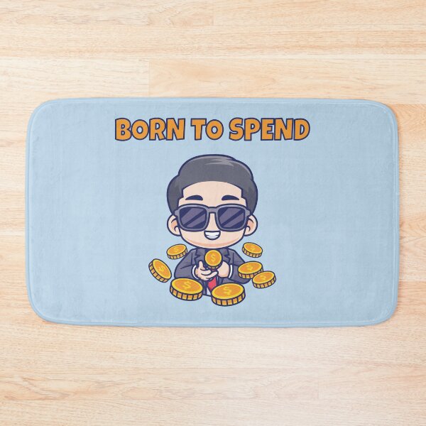 Item preview, Born to Spend Funny Money Lover Cartoon Baby – Cash Lifestyle Humor Design 3 designed and sold by WordPlayStudio.