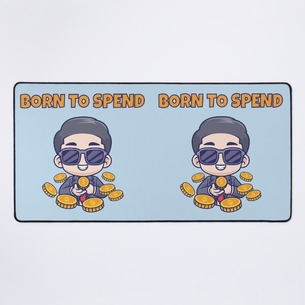 Item preview, Born to Spend Funny Money Lover Cartoon Baby – Cash Lifestyle Humor Design 3 designed and sold by WordPlayStudio.