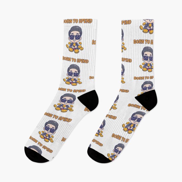 Item preview, Born to Spend Funny Money Lover Cartoon Baby – Cash Lifestyle Humor Design 3 designed and sold by WordPlayStudio.