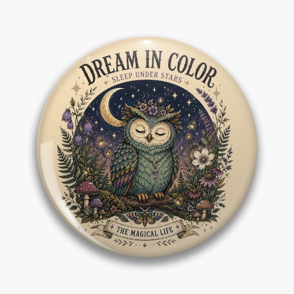 Item preview, Dream in Color – Mystical Owl Art designed and sold by Dogandesighn.
