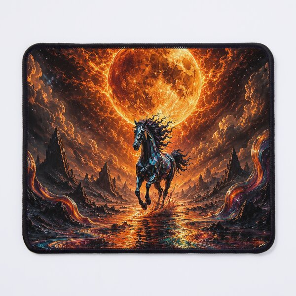 Item preview, Obsidian Prismstride: The Eclipsefire Horizon Stallion designed and sold by BlissBlvdShop.