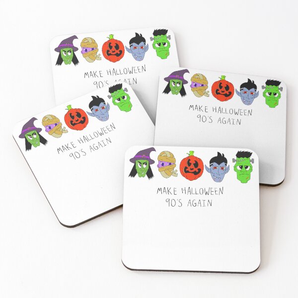 Item preview, Make Halloween 90's Again: Retro Halloween Monster Lineup Shirt designed and sold by FourtySeventhDraft.