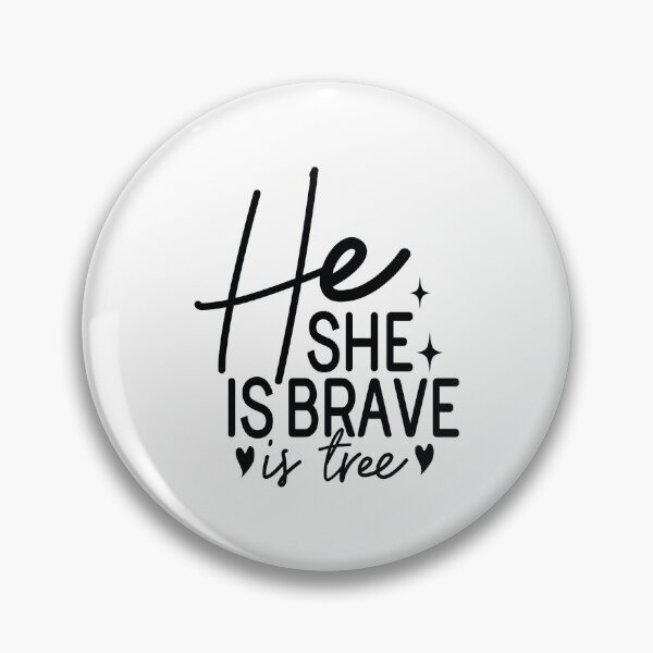 Item preview, He She Is Brave Is Free - Motivational Quotes Retro Vintage Aesthetic Cute Inspiration Gift designed and sold by FuzionRaptor.