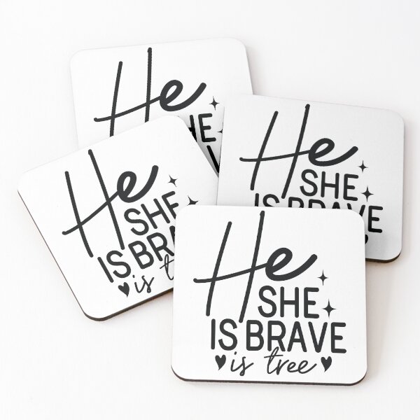 Item preview, He She Is Brave Is Free - Motivational Quotes Retro Vintage Aesthetic Cute Inspiration Gift designed and sold by FuzionRaptor.