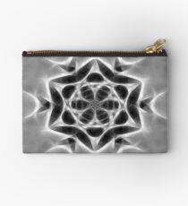 Gray Kaleidoscope Art 24 Studio Pouch