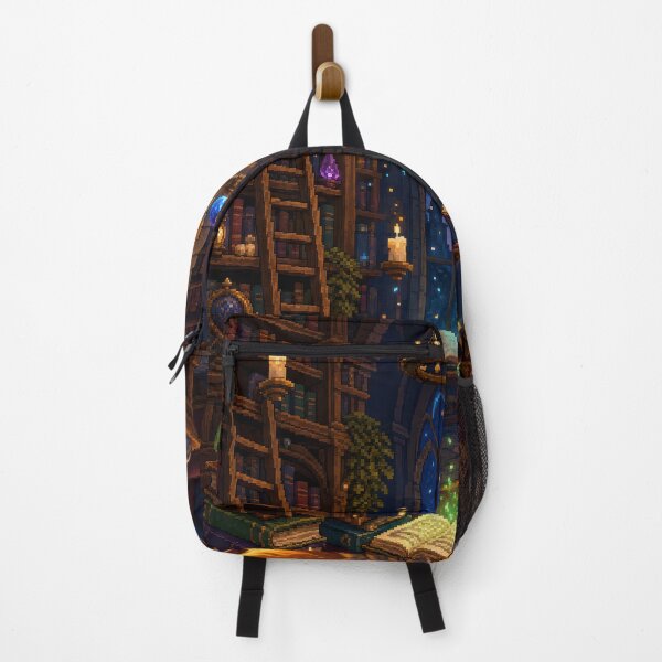 Item preview, Moonlit Wizard Library with a Sleeping Dragon designed and sold by Sketchlegacy.